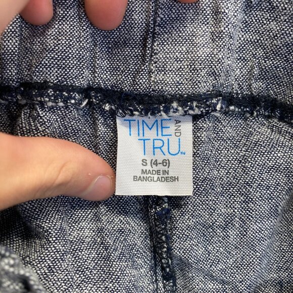 Pant Gray,Wide Leg Women's Size S (4-6) Pockets,Elastic Waist,Y2K,Pull On,Linen - Picture 3 of 7